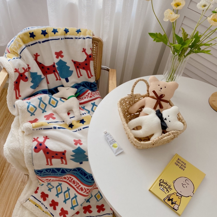 91家纺网 家纺一手货源 找家纺 萝莉家纺 2021新款多功能羊羔绒被套毯 杰西