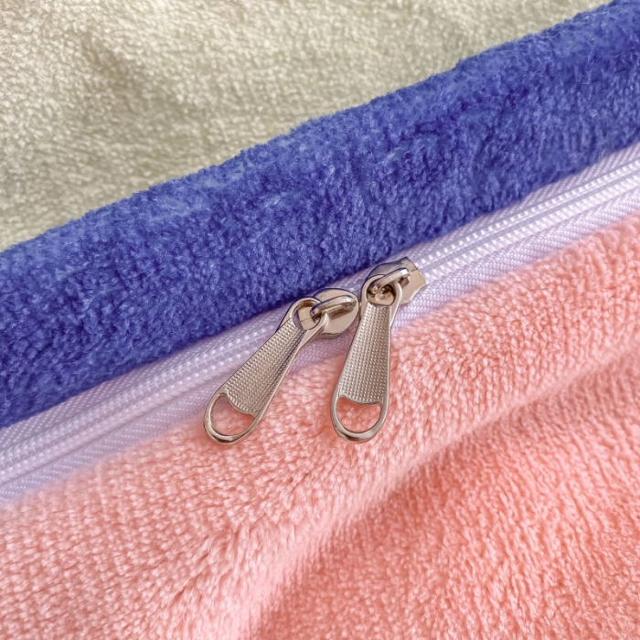 91家纺网 家纺一手货源 找家纺 眠帛 2020新款渐变色牛奶绒四件套幻彩系列 幻彩天蓝