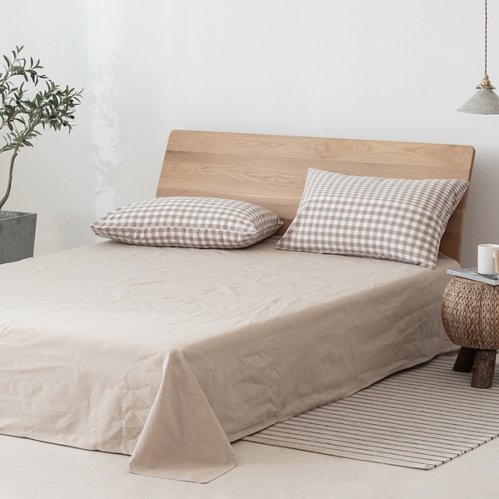 91家纺网 家纺一手货源 找家纺 棉邦 2020新款全棉色织水洗棉四件套日式简约系列 渐变米