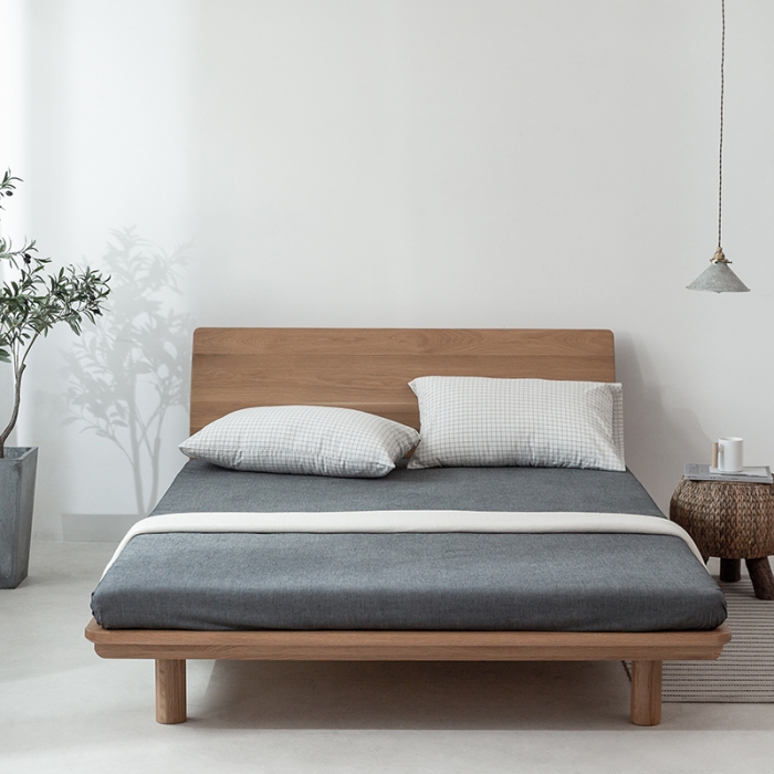 91家纺网 家纺一手货源 找家纺 棉邦 2020新款全棉色织水洗棉四件套日式简约系列 小白格