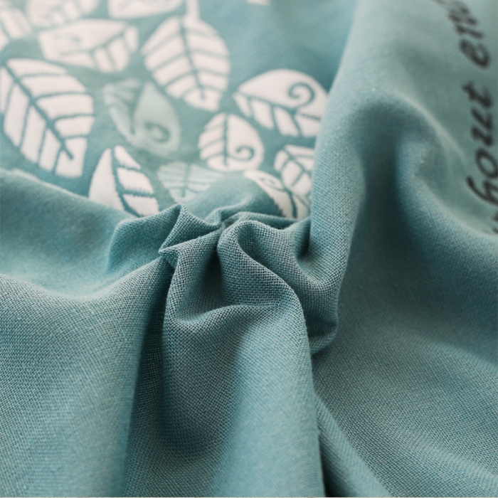 91家纺网 家纺一手货源 找家纺 朴尔 2020新款三层纱布枕巾 发财树-绿