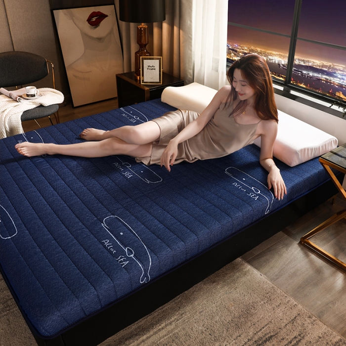 91家纺网 家纺一手货源 找家纺 欣罗兰垫业 2022新款三明治床垫 小蓝鲸