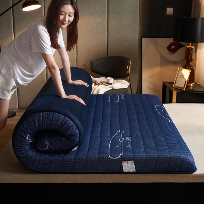 91家纺网 家纺一手货源 找家纺 欣罗兰垫业 2022新款三明治床垫 小蓝鲸