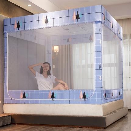 91家纺网 家纺一手货源 找家纺 （总）迪凡保罗 2021新款5837-2不遮光防蚊坐床蚊帐