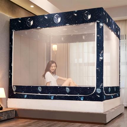 91家纺网 家纺一手货源 找家纺 （总）迪凡保罗 2021新款5837-2不遮光防蚊坐床蚊帐