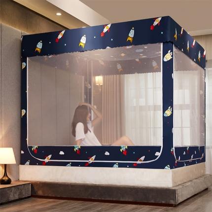 91家纺网 家纺一手货源 找家纺 （总）迪凡保罗 2021新款5837-2不遮光防蚊坐床蚊帐