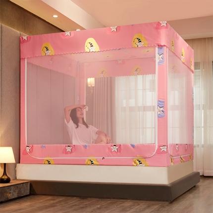 91家纺网 家纺一手货源 找家纺 （总）迪凡保罗 2021新款5837-2不遮光防蚊坐床蚊帐