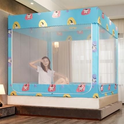 91家纺网 家纺一手货源 找家纺 （总）迪凡保罗 2021新款5837-2不遮光防蚊坐床蚊帐