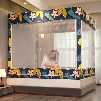 91家纺网 家纺一手货源 找家纺 （总）迪凡保罗 2021新款5837-2不遮光防蚊坐床蚊帐