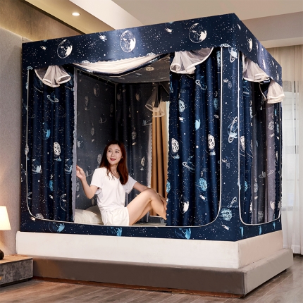 91家纺网 家纺一手货源 找家纺 （总）迪凡保罗 2025新款5837遮光防蚊坐床蚊帐