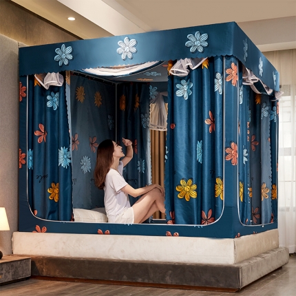 91家纺网 家纺一手货源 找家纺 （总）迪凡保罗 2025新款5837遮光防蚊坐床蚊帐