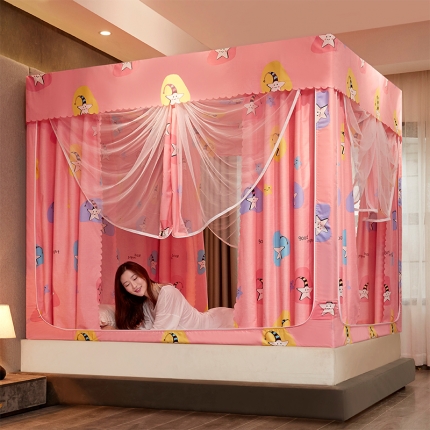 91家纺网 家纺一手货源 找家纺 （总）迪凡保罗 2025新款5837遮光防蚊坐床蚊帐