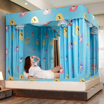 91家纺网 家纺一手货源 找家纺 （总）迪凡保罗 2025新款5837遮光防蚊坐床蚊帐