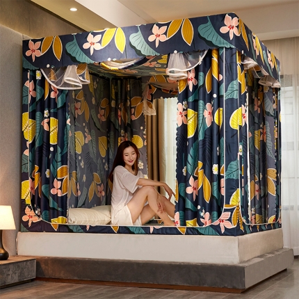 91家纺网 家纺一手货源 找家纺 （总）迪凡保罗 2025新款5837遮光防蚊坐床蚊帐