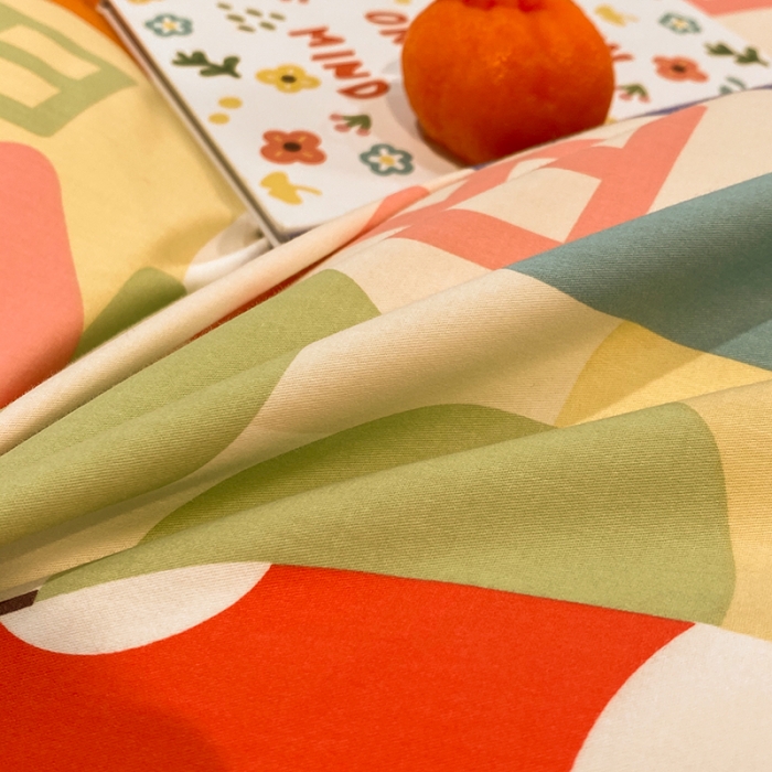 91家纺网 家纺一手货源 找家纺 琪格格 2022新款全棉加厚磨毛四件套 铅笔屋