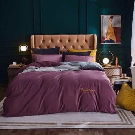 91家纺网 家纺一手货源 找家纺 （总）玖玖爱 2020新款提花绒四件套