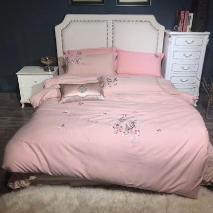 91家纺网 家纺一手货源 找家纺 （总）玖玖爱 2020新款全棉生态磨毛刺绣四件套