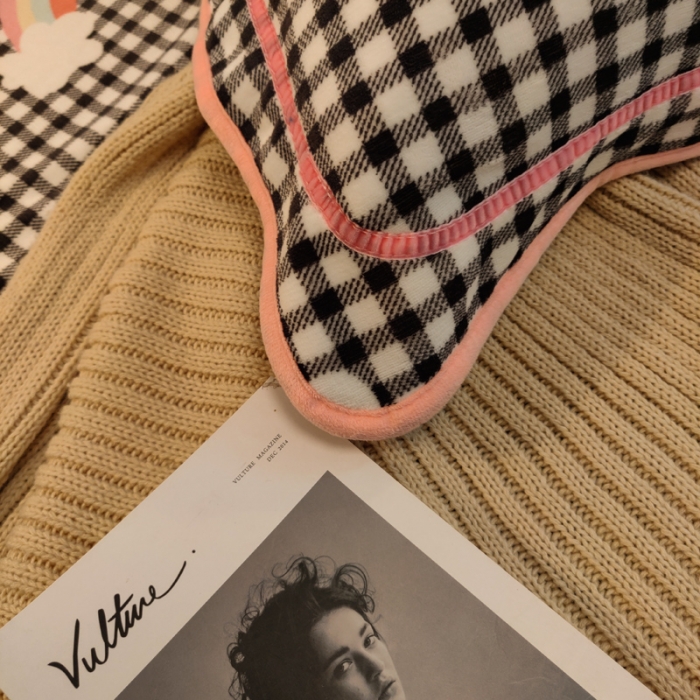 91家纺网 家纺一手货源 找家纺 琪格格 2020新款工艺款牛奶绒单品床单 格子彩虹