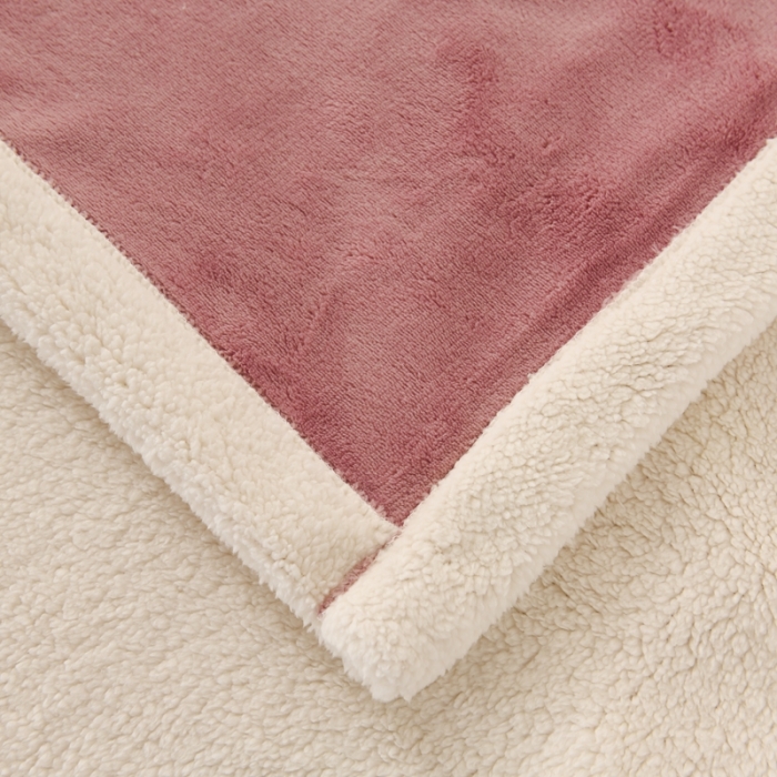 91家纺网 家纺一手货源 找家纺 朗莎家纺 2020新款羊羔绒+牛奶绒毛毯 柠檬熊-豆沙