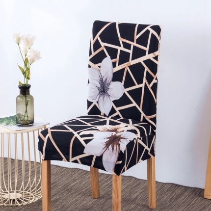 91家纺网 家纺一手货源 找家纺 壹零 弹力一体椅套 田园风椅子套 饭店酒店椅套子