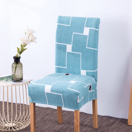 91家纺网 家纺一手货源 找家纺 壹零 弹力一体椅套 田园风椅子套 饭店酒店椅套子