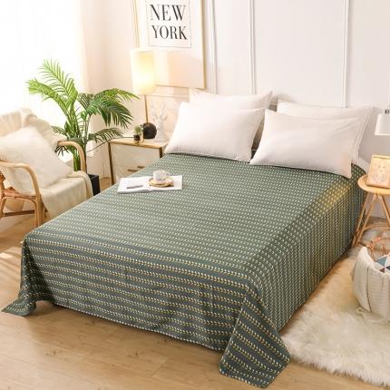 91家纺网 家纺一手货源 找家纺 赫然家纺 新款80g芦荟棉单品床单 生机盎然