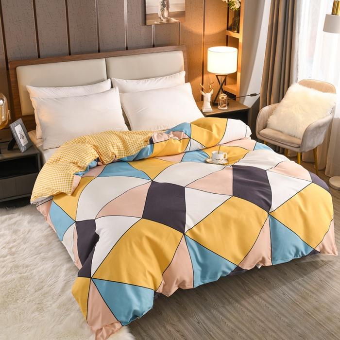 91家纺网 家纺一手货源 找家纺 赫然家纺 新款斜纹磨毛单品被套 休斯顿