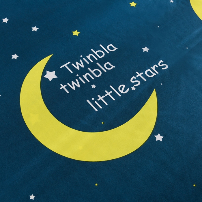 91家纺网 家纺一手货源 找家纺 赫然家纺 新款80g芦荟棉单品床单 月色星空