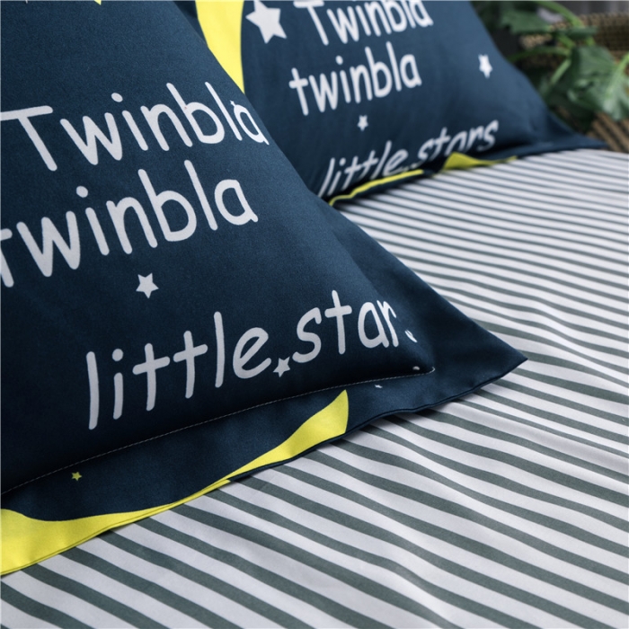 91家纺网 家纺一手货源 找家纺 赫然家纺 芦荟棉单品枕套一对48*74 月色星空