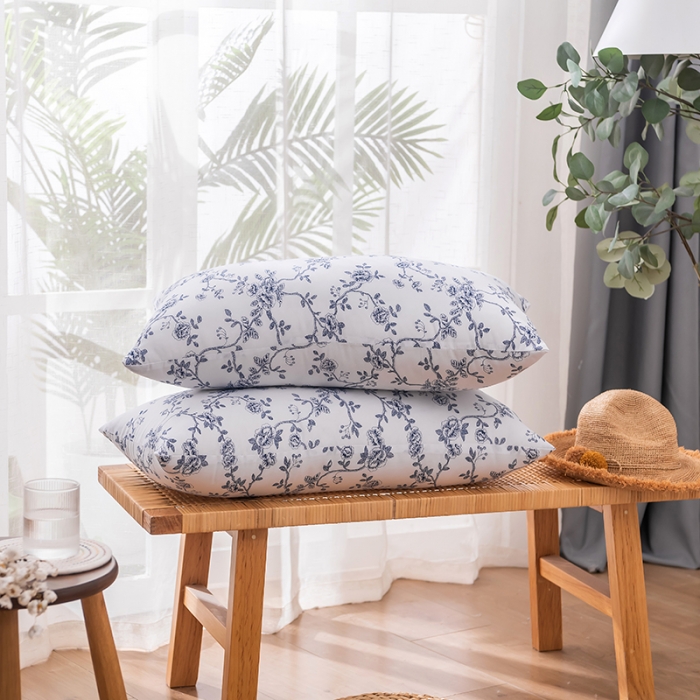 91家纺网 家纺一手货源 找家纺 新丽佳 赠品网销赠品枕芯学生舒适枕头青花瓷系列40x70