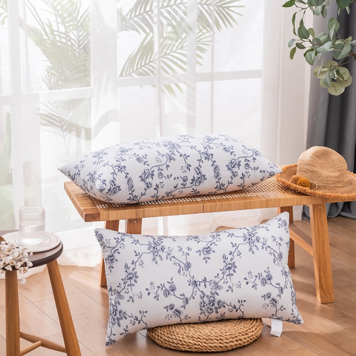 91家纺网 家纺一手货源 找家纺 新丽佳 赠品网销赠品枕芯学生舒适枕头青花瓷系列40x70