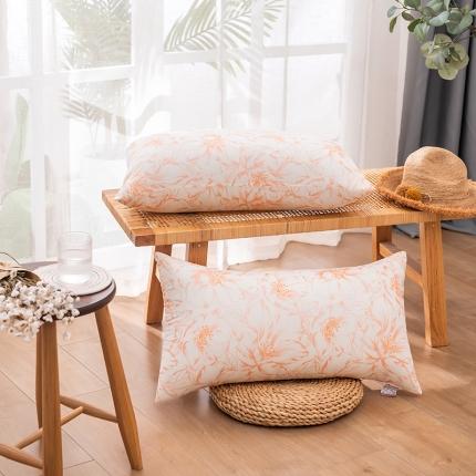 91家纺网 家纺一手货源 找家纺 新丽佳 赠品网销赠品枕芯舒适枕头青花瓷系列 凤尾花黄色