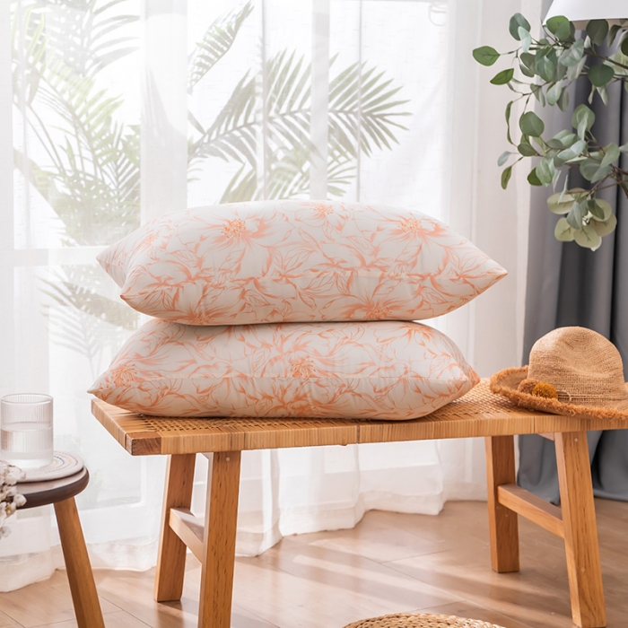 91家纺网 家纺一手货源 找家纺 新丽佳 赠品网销赠品枕芯舒适枕头青花瓷系列 凤尾花黄色