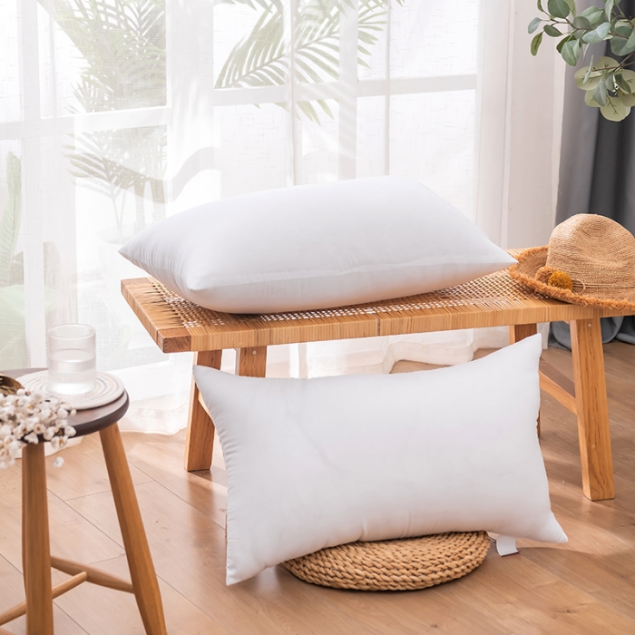 91家纺网 家纺一手货源 找家纺 新丽佳 赠品 网销赠品枕芯舒适枕头40x70  纯白磨毛