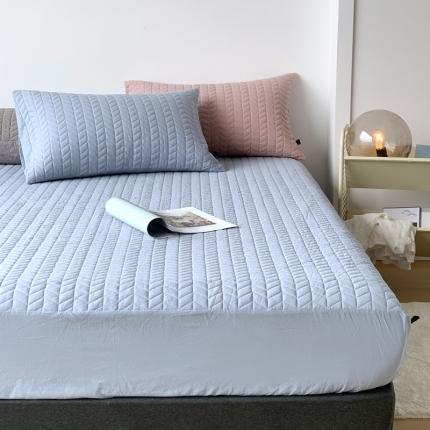 纯棉水洗棉加厚床笠三件套榻榻米双面两用夹棉枕套秋冬床垫保护套