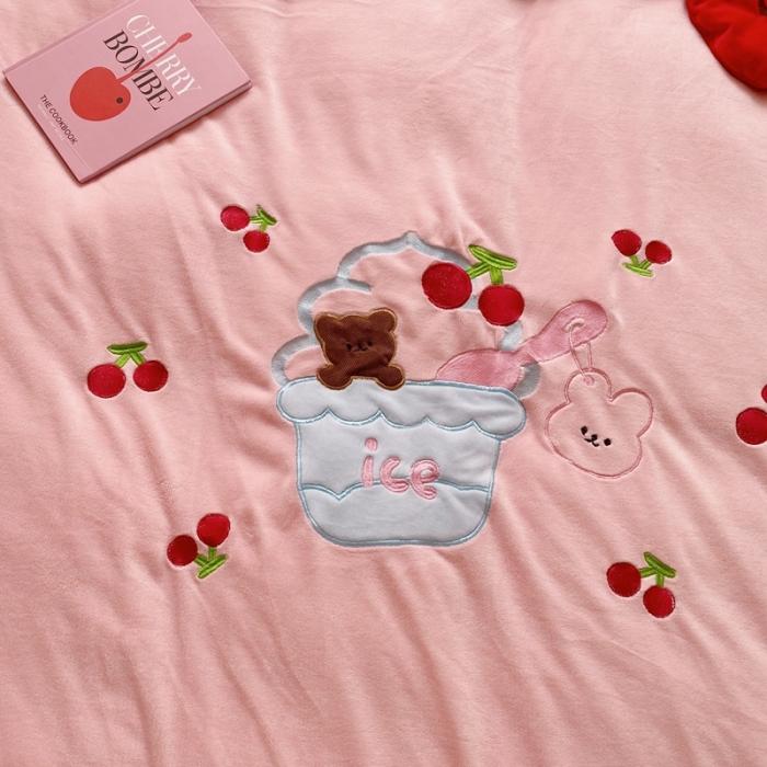 91家纺网 家纺一手货源 找家纺 （总）星期八2020新款230g双面小熊系列牛奶绒四件套