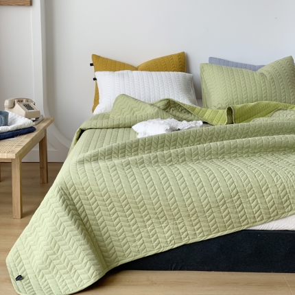 91家纺网 家纺一手货源 找家纺 纯棉水洗棉床单床盖三件套榻榻米全棉防滑垫绗缝盖毯被子四季可用