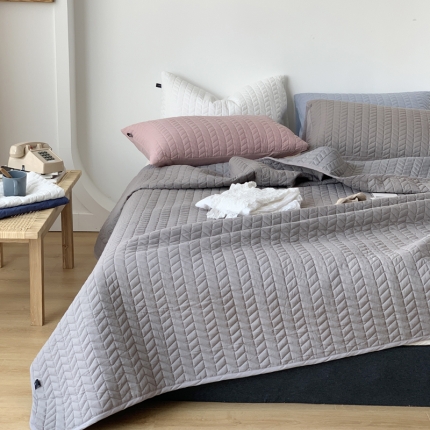 91家纺网 家纺一手货源 找家纺 纯棉水洗棉床单床盖三件套榻榻米全棉防滑垫绗缝盖毯被子四季可用