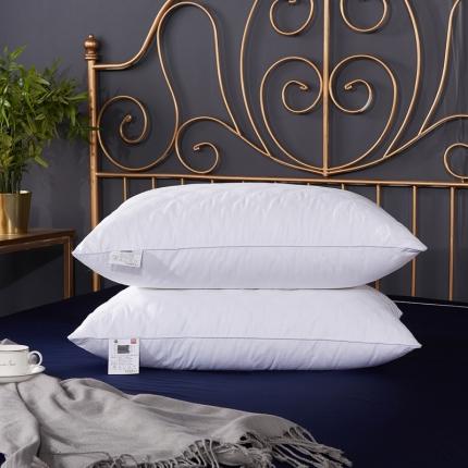 91家纺网 家纺一手货源 找家纺 萌番宝 2020新款全棉纯白单边酒店枕 酒店菱格枕