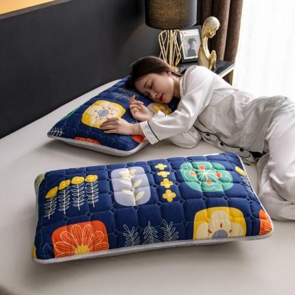 91家纺网 家纺一手货源 找家纺 圣比熊 防水枕套一对装双人枕套长枕套枕头套枕芯套加州地带