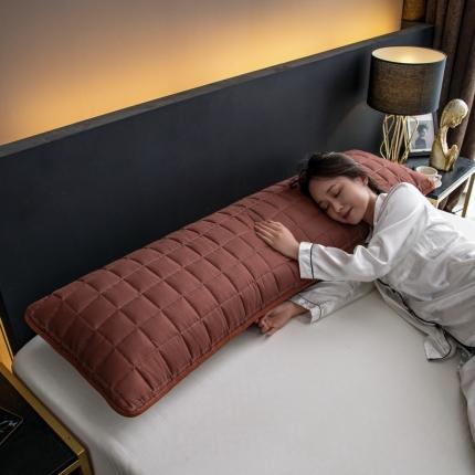 91家纺网 家纺一手货源 找家纺 圣比熊 防水枕套一对装双人枕套长枕套枕头套枕芯套咖啡色魅力咖