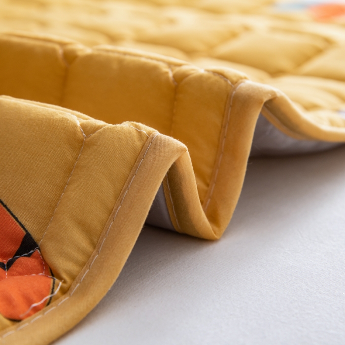 91家纺网 家纺一手货源 找家纺 圣比熊 防水枕套一对装双人枕套长枕套枕头套枕芯套萝卜黄