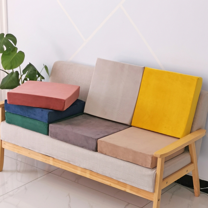 91家纺网 家纺一手货源 找家纺 （总）李帅家居糖果绒加厚荷兰绒海绵坐垫定制保暖坐垫实木沙发垫飘窗垫