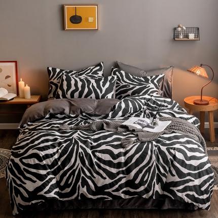 91家纺网 家纺一手货源 找家纺 （总）艾佳 2025新款全棉棉加绒男士风宝宝水晶绒四件套