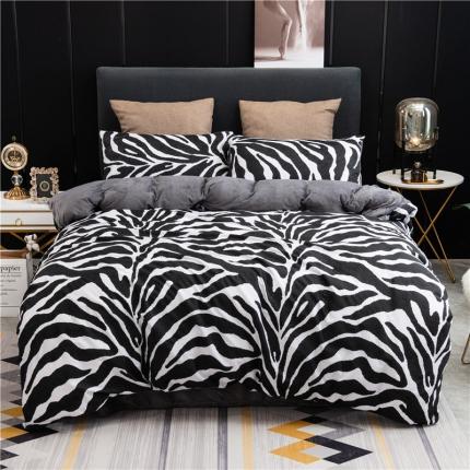 91家纺网 家纺一手货源 找家纺 （总）艾佳 2025新款全棉棉加绒男士风宝宝水晶绒四件套