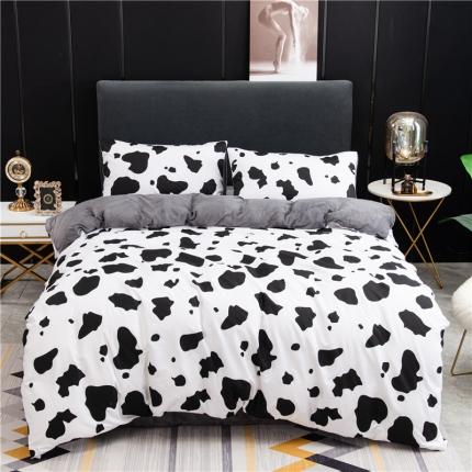 91家纺网 家纺一手货源 找家纺 （总）艾佳 2025新款全棉棉加绒男士风宝宝水晶绒四件套