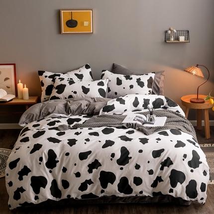 91家纺网 家纺一手货源 找家纺 （总）艾佳 2025新款全棉棉加绒男士风宝宝水晶绒四件套