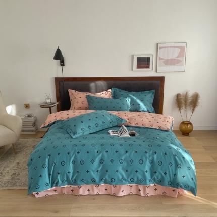 91家纺网 家纺一手货源 找家纺 （总）棉生活 2022新款全棉铂金棉小资系列四件套