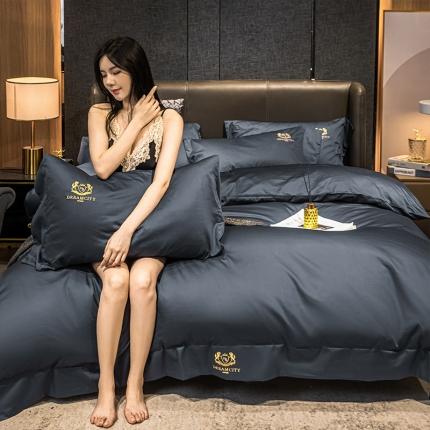 91家纺网 家纺一手货源 找家纺 （总）蓝巢家纺 2020新款60支全棉长绒棉皇家系列四件套