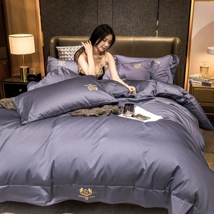 91家纺网 家纺一手货源 找家纺 （总）蓝巢家纺 2020新款60支全棉长绒棉皇家系列四件套